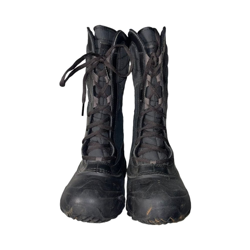 The North Face Thermoball Waterproof Leather Snow Ski Sledding Boots Girl's 4 - Picture 2 of 10